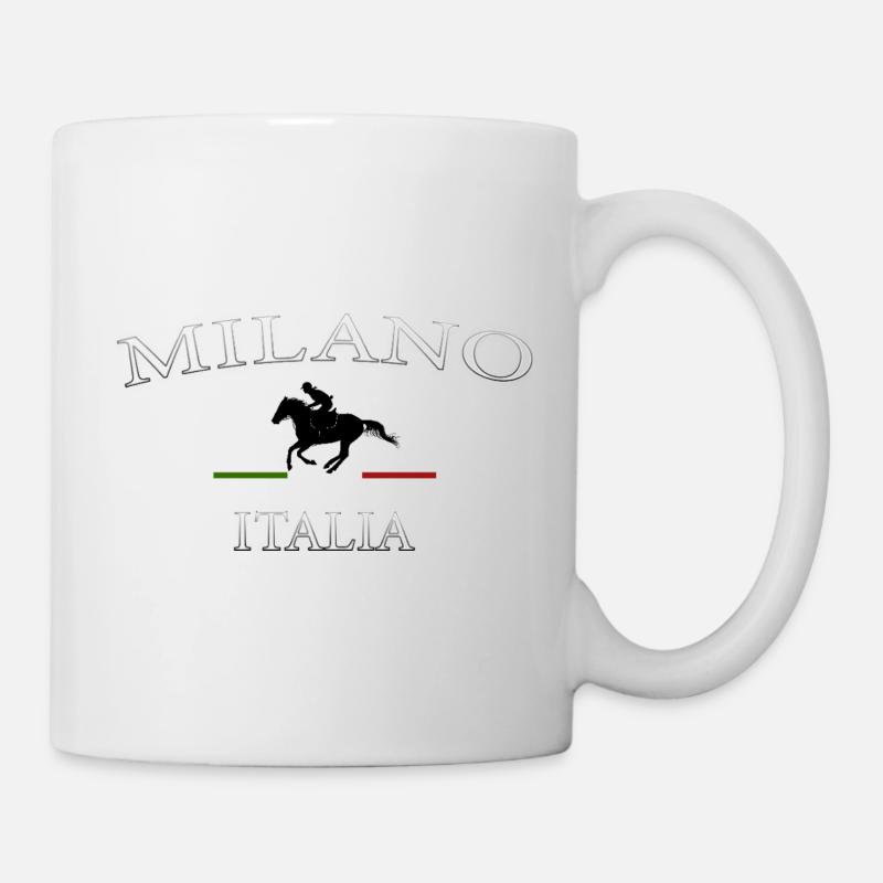 Logo équitation Milan Italie - Mug blanc - blanc