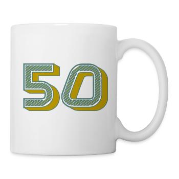 Nummer 50 des modernen Horoskops - Tasse - Weiß - Rechts