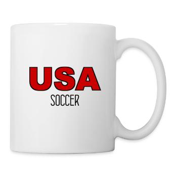 USA Soccer - USA - United States - America Fußball - Tasse - Weiß - Rechts
