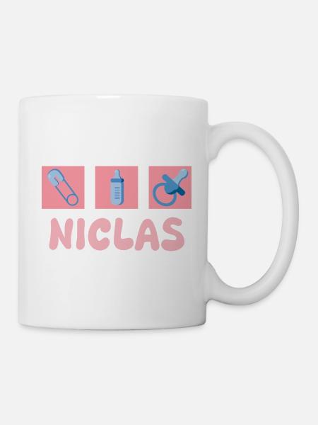 Niclas - Tasse - Weiß