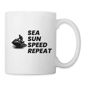Pilote de jet ski Sea Sun Speed Repeat - Mug blanc - blanc - Droite