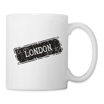 London Vintage Street Sign Design - Mug - white - Right