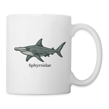 Sphyrnidae Hammerhead Shark Design - Mug - white - Right