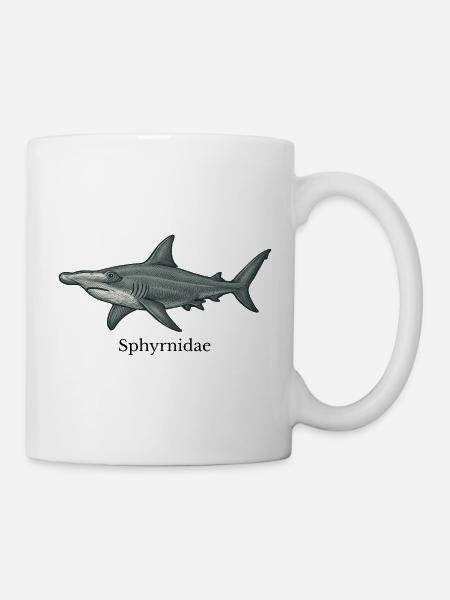 Sphyrnidae Hammerhai Design - Tasse - Weiß