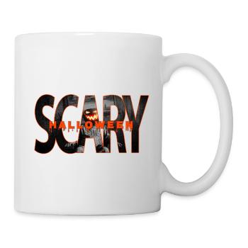 Gruseliges Halloween - Tasse - Weiß - Rechts
