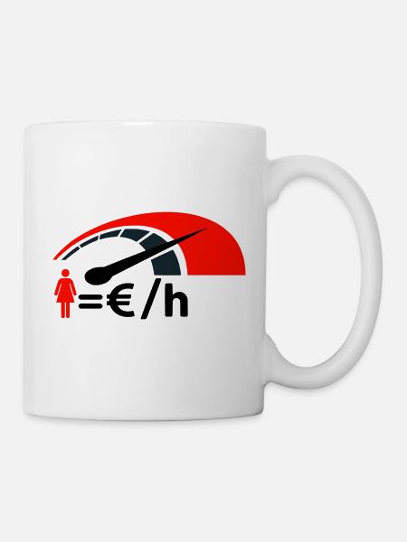 Ausgabenzähler - Tasse - Weiß