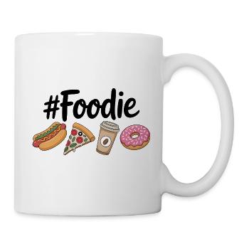 Feinschmecker-Hotdog- und Kaffeeliebhaber - Tasse - Weiß - Rechts
