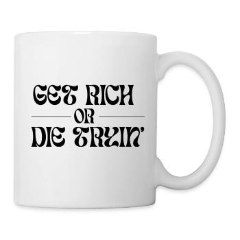 Graphic font with tribal elements - Mug - white - Right