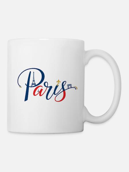 Das authentische Paris Souvenir - Tasse - Weiß
