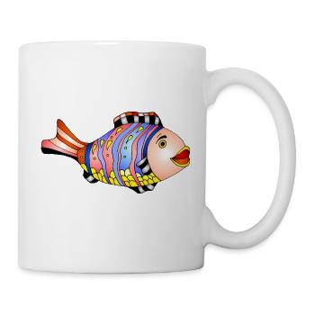 poisson - Mug blanc - blanc - Droite