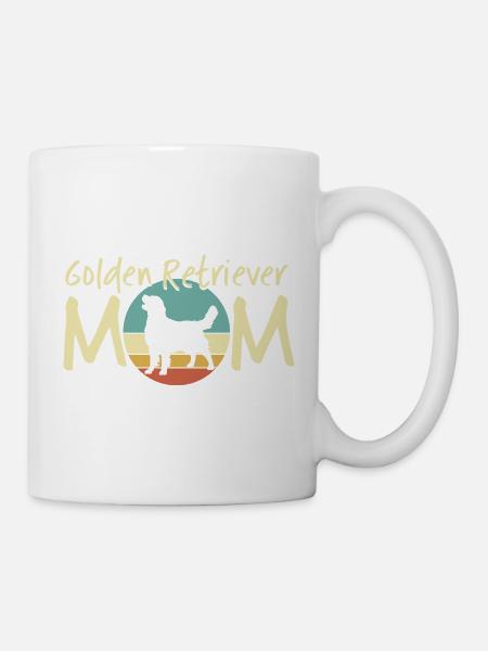 Golden Retriever Mutter Illustration - Tasse - Weiß