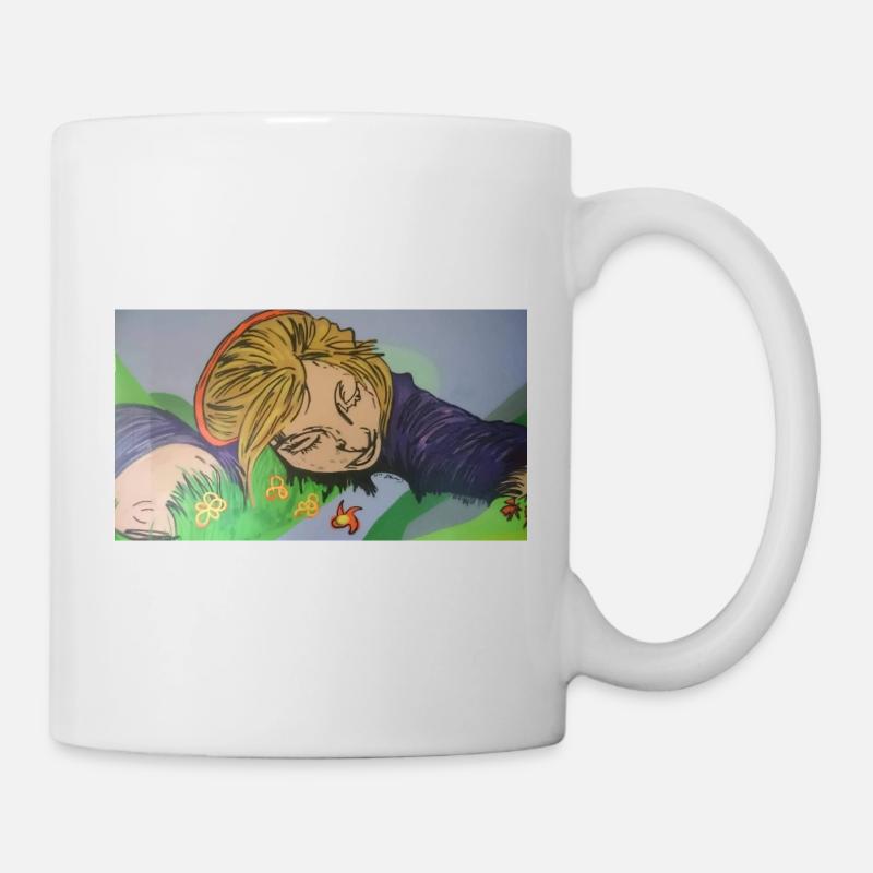 Träumendes Mädchen - Tasse - Weiß