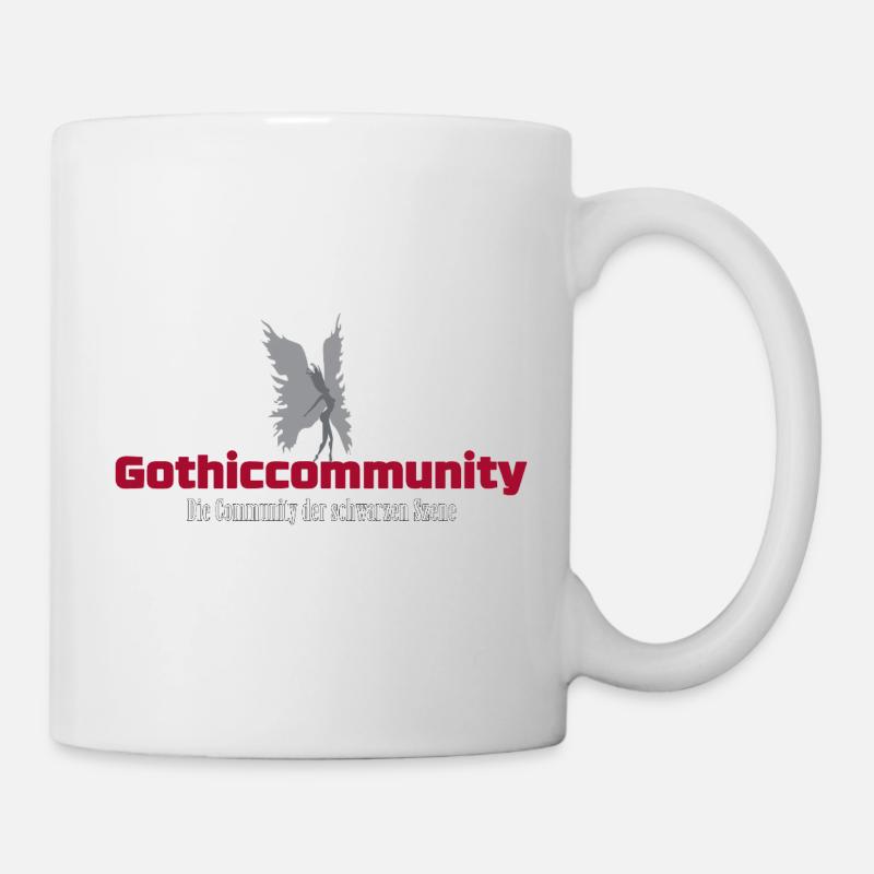 Logo_mit_Engel_und_Beschreibung - Mug blanc - blanc