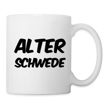 Alter Schwede - Lustiger Spruch - Funny - Tasse - Weiß - Rechts