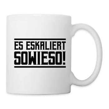 De toute façon, ça s’intensifie ! - Mug blanc - blanc - Droite