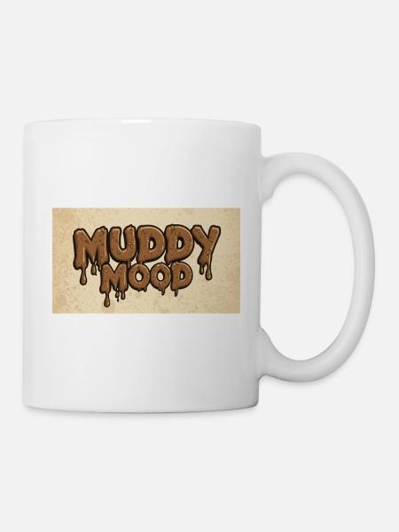 Conception de lettrage d’ambiance boueuse - Mug blanc - blanc