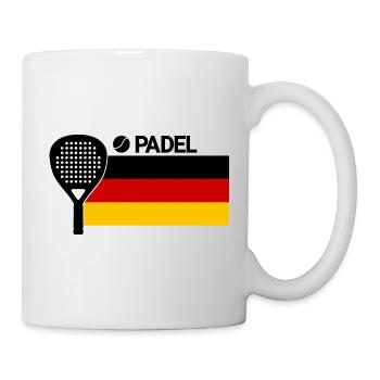 Raquette de padel | Drapeau allemand - Mug blanc - blanc - Droite