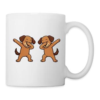 Dog Dabbing Comic - Mug - white - Right