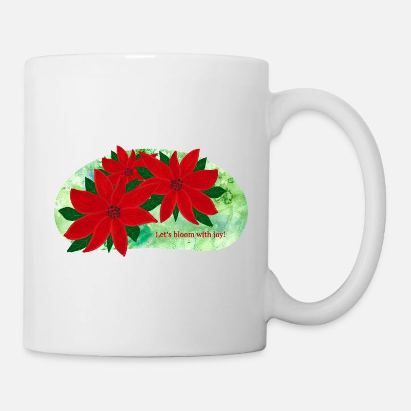 Poinsettia - Mug - white
