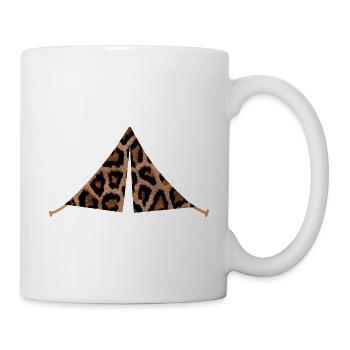 Zelt Camping Leolook Leopard Muster Camper Outdoor - Tasse - Weiß - Rechts