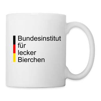 Bundesinstitut für Lecker Bierchen - Tasse - Weiß - Rechts
