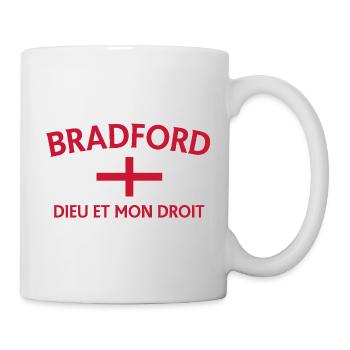 Bradford Flagge mit Motto - Tasse - Weiß - Rechts