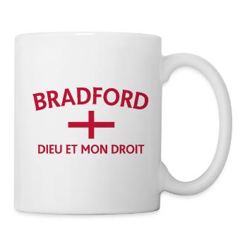 Bradford England Flagge DDM Design - Tasse - Weiß - Rechts