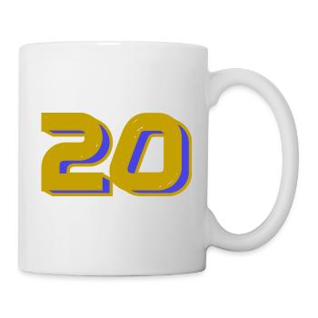20. 20th ANNIVERSARY. 20 YEARS ANNIVERSARY. 20 YEARS. - Mug - white - Right