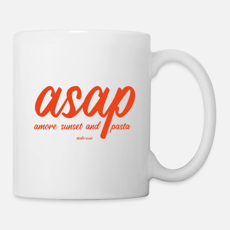 ASAP - Amore Coucher de soleil et pâtes - Mug blanc - blanc