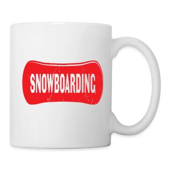 Snowboarding - Tasse - Weiß - Rechts