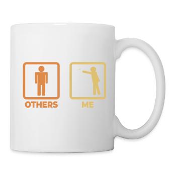 Darter stick figures - Mug - white - Right