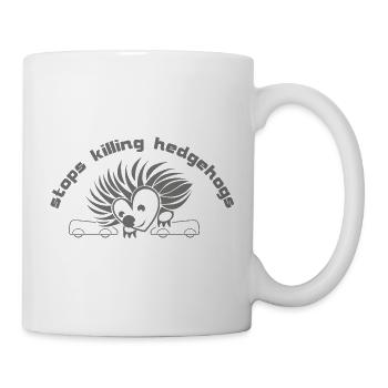 stoppt_das_Igel_toeten_002 - Tasse - Weiß - Rechts