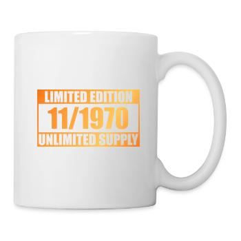 55e anniversaire Edition limitée - ꝏ Approvisionnement 11/1970 - Mug blanc - blanc - Droite