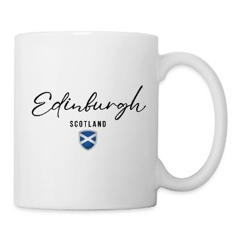 Elegantes Design Edinburgh, schottischer Stolz - Tasse - Weiß - Rechts