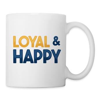 Loyal & Happy - Mug blanc - blanc - Droite