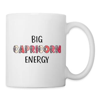 Big Capricorn Energy Sternzeichen Steinbock Spruch - Tasse - Weiß - Rechts