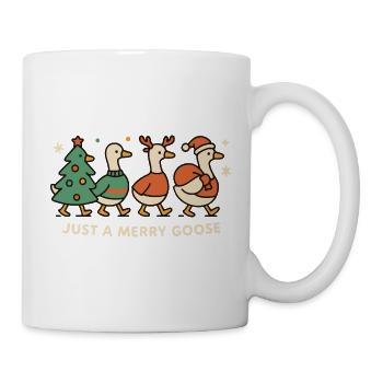 Noël juste une oie joyeuse drôle - Mug blanc - blanc - Droite