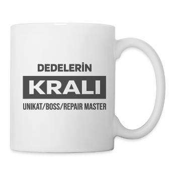 Super Dede - Einzigartig, Chef, Reparaturmeister - Tasse - Weiß - Rechts