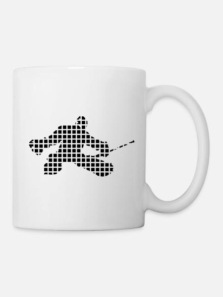 Gardien de but de hockey sur glace - Mug blanc - blanc