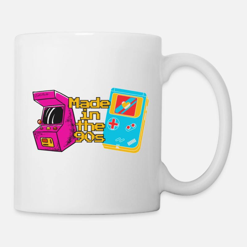Made in the 90s – Retro Gamer Design - Mug - white