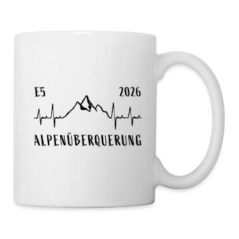 Alpenüberquerung E5 2026 - Tasse - Weiß - Rechts