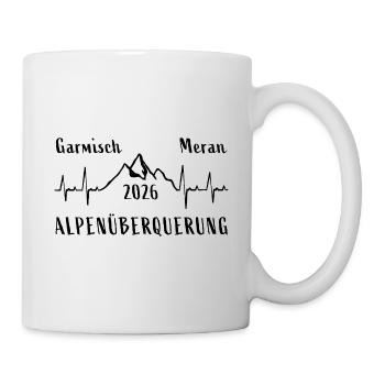 ALPENÜBERQUERUNG 2026 Oberstdorf Meran - Tasse - Weiß - Rechts