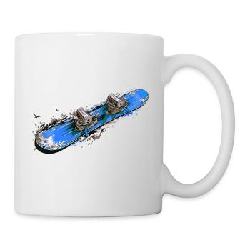 Snowboard - Tasse - Weiß - Rechts