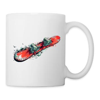 Snowboard - Tasse - Weiß - Rechts