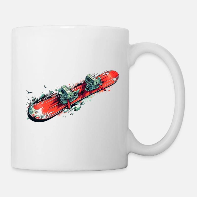 snowboard - Mug - white