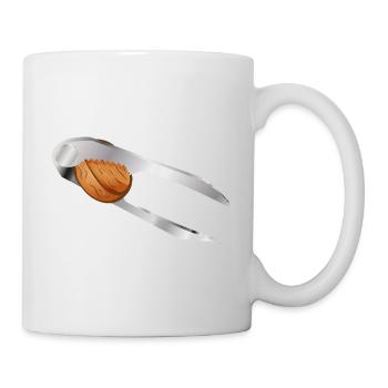 Noyer dans un casse-noisette – motif classique de Noël - Mug blanc - blanc - Droite