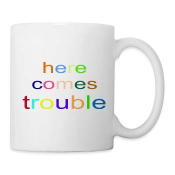 here_comes_trouble - Mug blanc - blanc - Droite