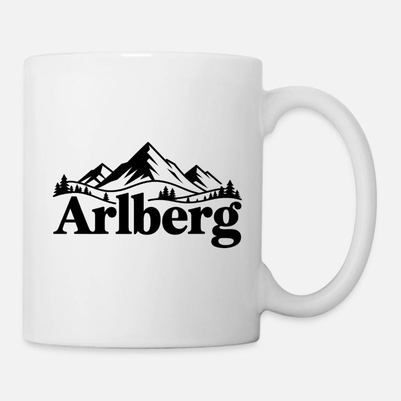  Arlberg - Souvenir Design - Tasse - Weiß