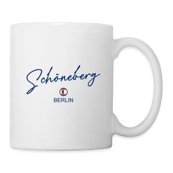 Schöneberg - Drapeau de Berlin - Ours de Berlin - Mug blanc - blanc - Droite