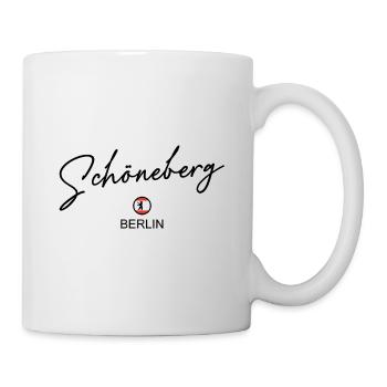 Schöneberg - Drapeau de Berlin - Ours de Berlin - Mug blanc - blanc - Droite